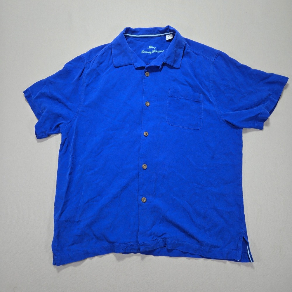 Tommy Bahama Blue Casual Button Down Shirt